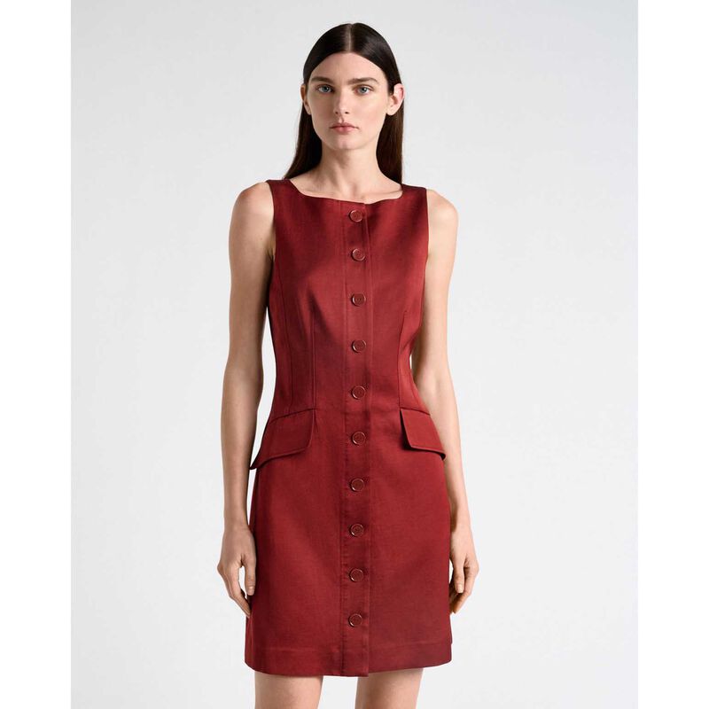 Cue Satin Shift Mini Dress image number 3